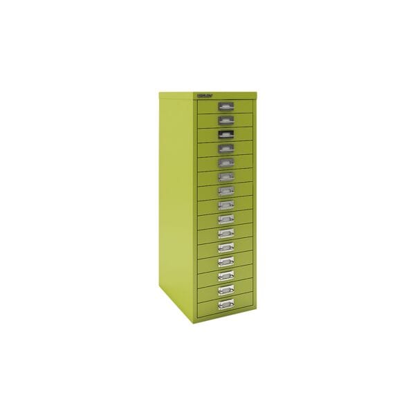 Bisley Schubladenschrank »MultiDrawer« A4, einbahnig, 15 Schübe grün, 27.9x86x38 cm