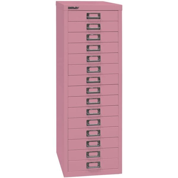 Bisley Schubladenschrank »MultiDrawer« A4, einbahnig, 15 Schübe pink, 27.9x86x38 cm