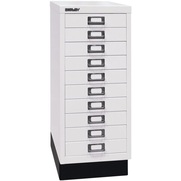 Bisley Schubladenschrank »MultiDrawer« A4, einbahnig, 10 Schübe, mit Sockel weiß, 27.9x67x38 cm Image