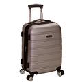 Rockland Melbourne Hardside Erweiterbares Spinner-Rad Gepäck, Silber, Carry-On 20-Inch, Melbourne Hartschalen-Koffer, erweiterbar