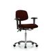 Symple Stuff Shaylee Task Chair Upholstered/Metal in Black/Brown | 32.5 H x 27 W x 25 D in | Wayfair 8D1F2475319D4ADDA37E4FAC1FA3DF0A