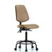 Symple Stuff Trista Drafting Chair Upholstered/Metal in Brown | 41 H x 24 W x 25 D in | Wayfair 918972593D7E480A994626F924D00EF2