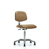 Symple Stuff Chloe Task Chair Upholstered/Metal in Brown | 32.5 H x 26 W x 26 D in | Wayfair 5FAD36B543284F6194D3A90172A1170E