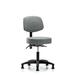 Symple Stuff Zoe Height Adjustable Lab Stool Metal in Gray/Brown | 38.25 H x 25 W x 25 D in | Wayfair 39383BAAD0D3452CA8ECFAFE6A7BB5C1