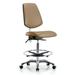 Symple Stuff Miah Drafting Chair Aluminum/Upholstered in Brown | 38.5 H x 24 W x 25 D in | Wayfair 82A3662EA2D24AC4BB8AEF8BF5DFA68C