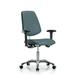 Symple Stuff Amelie Ergonomic Task Chair Upholstered/Metal in Gray/Brown | 36.5 H x 27 W x 25 D in | Wayfair A21B4C5BA9B047EF8A2374453A100A76
