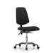 Symple Stuff Allegro Task Chair Upholstered/Metal in Black/Brown | 36.5 H x 24 W x 25 D in | Wayfair 59F4C0D5B4604CF8B378F59B0DD22E15