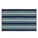 Blue 120 x 0.5 in Area Rug - Breakwater Bay Madalynn Striped Hand Braided Indoor/Outdoor Area Rug | 120 W x 0.5 D in | Wayfair