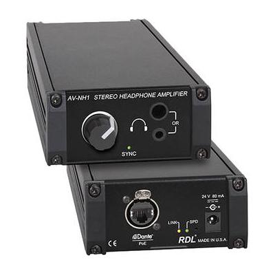 RDL AV-NH1 Dante Network to Stereo Headphone Ampli...