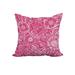 Winston Porter Marez Print Square Pillow Polyester/Polyfill/Cotton in Pink | 16 H x 20 W x 7 D in | Wayfair 90DC2BA092F74B56915FB0FF2BB649E0
