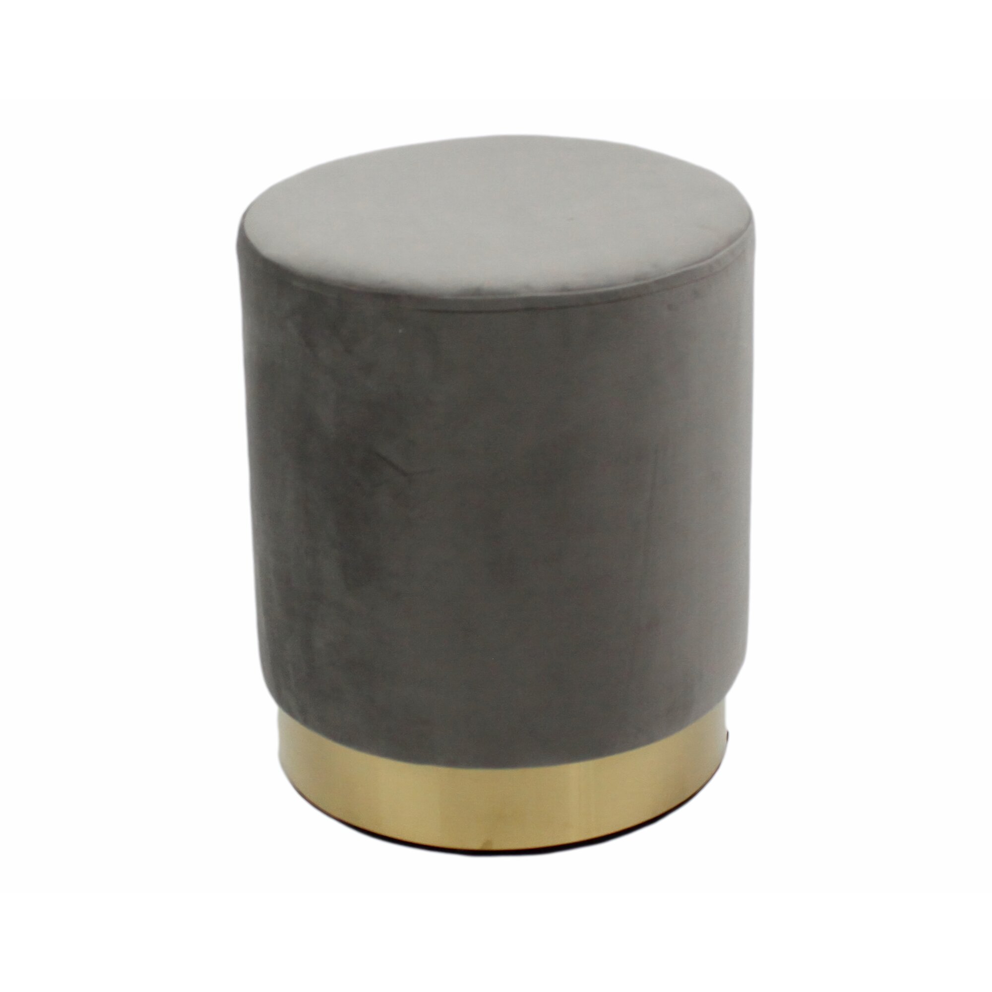 VOSS Design Sitzhocker Yves Schwarz-Goldfarben