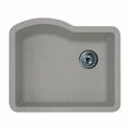 Swan Granite 44" x 22" Undermount Kitchen Sink Granite in Black/White | 9 H x 24 W x 21 D in | Wayfair QU02522SB.173