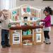 Step2 Fun w/ Friends Tan Play Kitchen Set Plastic in Blue/Red | 40.88 H x 35.75 W x 12.5 D in | Wayfair 488599