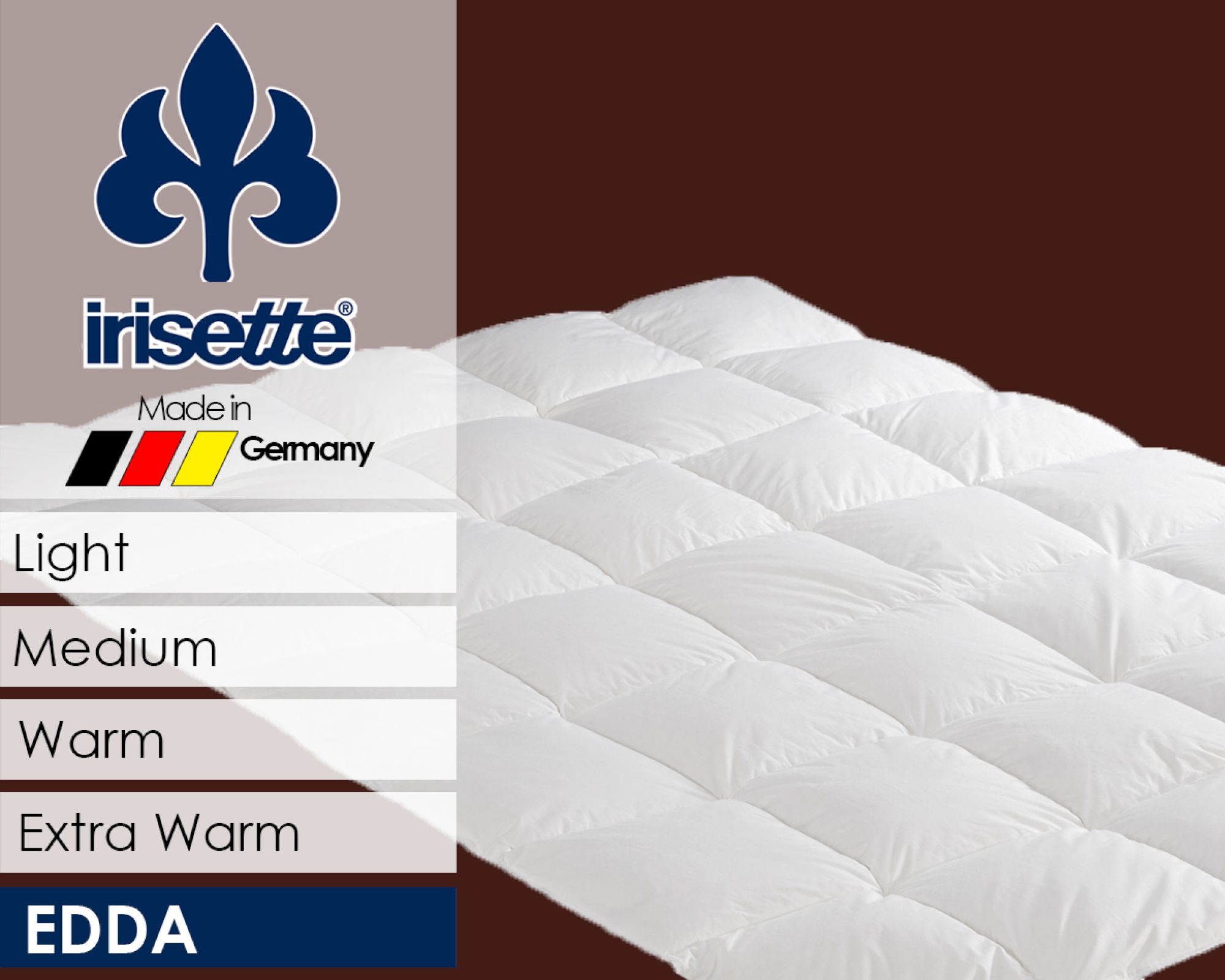 Badenia »Irisette Edda« Daunendecke medium / 200x200 cm / 800g Image