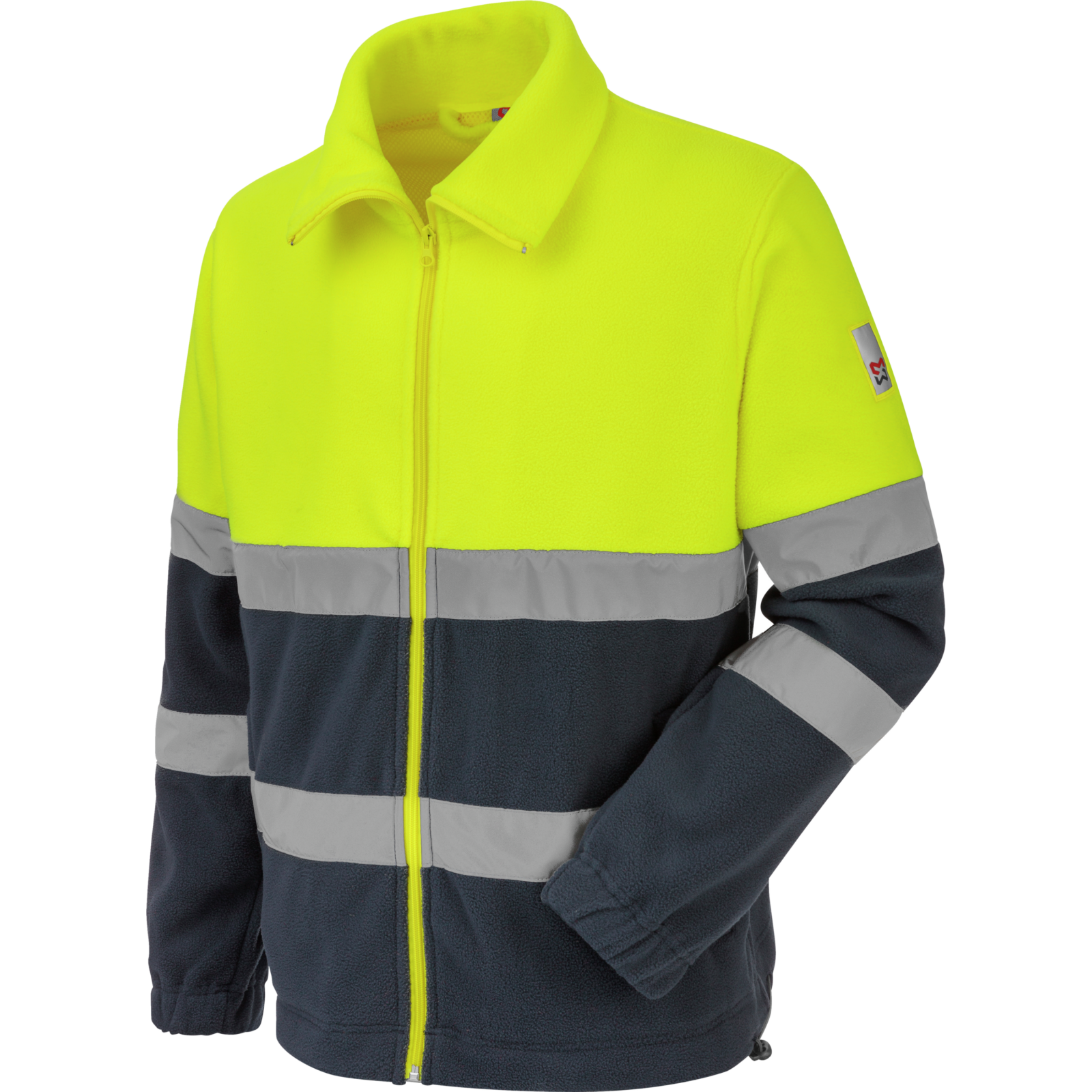 Polaire de travail Würth MODYF haute-visibilité LUMEN jaune/marine
