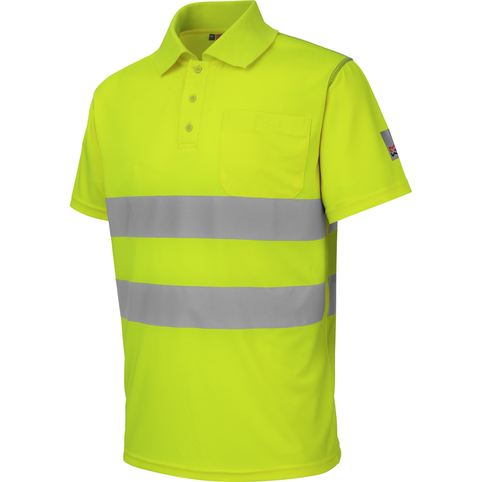 Polo de travail Würth MODYF haute-visibilité LUMEN jaune