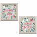 Winston Porter 'Wildflower Daydreams I Dont Be Afraid & II Have Courage' 2 Piece Textual Art Set Paper | 0.75 D in | Wayfair