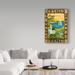 Winston Porter Home Sweet Home Seaside Flag by Cheryl Bartley - Print Canvas in White | 47 H x 30 W x 2 D in | Wayfair