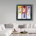 The Holiday Aisle® 'Three Tall Snowmen' Acrylic Painting Print on Wrapped Canvas Canvas | 14 H x 14 W x 2 D in | Wayfair