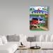 Winston Porter 'Seaside Village' by Cheryl Bartley - Wrapped Canvas Print Canvas in White/Black | 47 H x 35 W x 2 D in | Wayfair