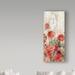 Winston Porter 'Sprinkled Flowers Panel I' Graphic Art Print on Wrapped Canvas in White | 47 H x 20 W x 2 D in | Wayfair