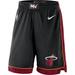 Men's Nike Black 2019/20 Miami Heat Icon Edition Swingman Shorts