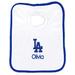 Newborn & Infant White Los Angeles Dodgers Personalized Bib