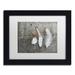 Gracie Oaks 'Three Feathers on Wood' Framed Photographic Print on Canvas Canvas | 11 H x 14 W x 0.75 D in | Wayfair