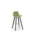 Ivy Bronx Fechteler 29" Bar Stool Wood/Upholstered/Leather in Green | 34 H x 19 W x 19 D in | Wayfair B4C8BF80E12B4D308B8BA9659BE1DFCE