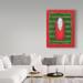 The Holiday Aisle® 'Santa On Green 2' Acrylic Painting Print on Wrapped Canvas Metal | 32 H x 24 W x 2 D in | Wayfair