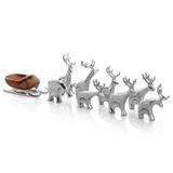 Nambé Nambe Mini Santa'S Reindeer 9 Pc Set | 4.75 H x 2.25 W x 5 D in | Wayfair MT1185