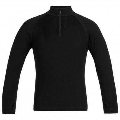 Icebreaker - Kids 260 Tech L/S Half Zip - Merinounterwäsche Gr 12 schwarz