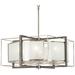 Tyson's Gate 24" Wide Brushed Nickel Pendant Light