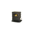 Godin - Poêle à Bois Fonte-PETIT CARVIN-9 kW- Peint anthracite -thermostat 366102 - Noir