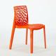 Lot de 22 Chaises Gruvyer Grand Soleil nid d'abeille colorées promo prix stock Couleur: Orange