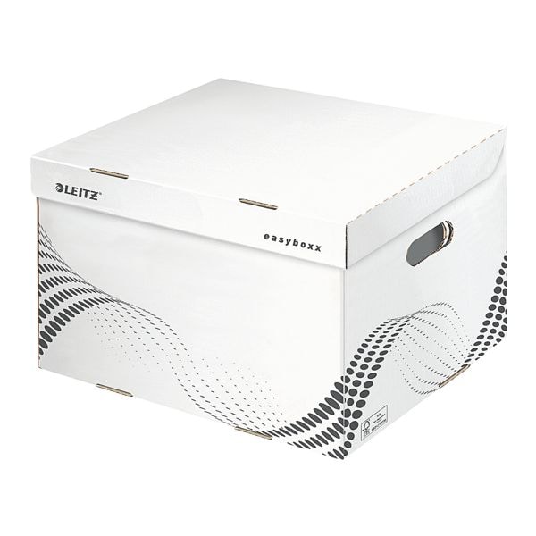 Leitz Aufbewahrungs- und Transportschachtel mit Klappdeckel »easyboxx L 6137« weiß, 43.3x26.3x36.4 cm Image