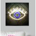 Ebern Designs 'LED Eye' Graphic Art Print Canvas in Blue/Gray/Green | 20 H x 20 W x 1.2 D in | Wayfair 82BC61DD5DDF44F28CC52030A4067DBB