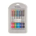 TUL Retractable Gel Pens Bullet Point 0.5 mm Gray Barrel Assorted Bright Ink Colors Pack Of 8