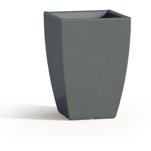 Harz-Blumentopf eckig mod. Parodia 33x33 cm h 50 Grau