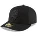 Men's New Era Black Tampa Bay Buccaneers Historic Logo on Low Profile 59FIFTY II Fitted Hat