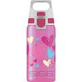 SIGG - Trinkflasche Kinder - Viva One Hearts - Für Kohlensäurehaltige Getränke Geeignet - Auslaufsicher - Spülmaschinenfest - BPA-frei - Sport - Rosa - 0,5L