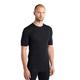 Icebreaker Men's Everyday Short Sleeve Crewe Top - Gym Top - 100% Merino Wool Base Layer - Black, L