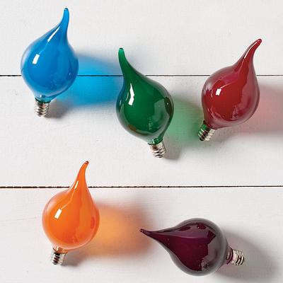 Outdoor Christmas Oh What Fun Replacement Bulbs, Set Of Five - Grandin Road