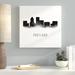 Ebern Designs 'Portland Watercolour' Graphic Art Print in Canvas in Black/White | 24 H x 24 W x 1.5 D in | Wayfair A33432E225744C609DE467BE2D1EBCD0