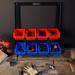 Rebrilliant Storage Plastic Rack Organizer Plastic in Blue/Red | 19.69 H x 18.1 W x 7 D in | Wayfair 23D909F55C9C435A893AFA0B0E529173