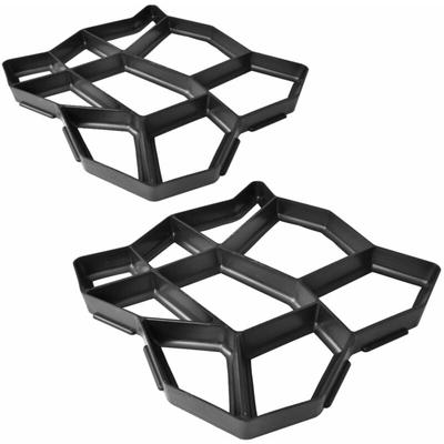 Pflasterform für den Garten 42 x 42 x 4 cm 2er-Set Vidaxl