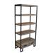 Foundry Select Antora Etagere Bookcase in Black/Brown/Yellow | 71 H x 34 W x 16 D in | Wayfair EF1470E71D8B4BDF98995B3E6BFFC8CF