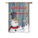 Breeze Decor Build a Snowman Winter 2-Sided Polyester 40 x 28 in. House Flag in Gray | 40 H x 28 W in | Wayfair BD-XM-H-114176-IP-BO-DS02-US