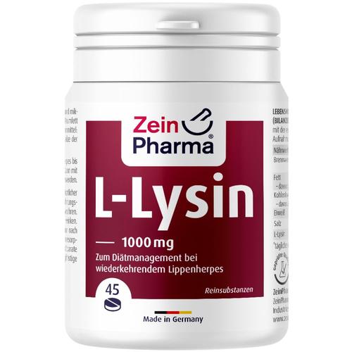 L-Lysin 1000 mg Zitrone Kautabletten 45 St