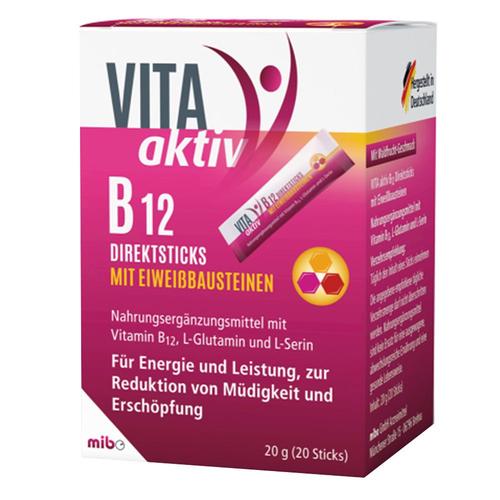 Vita Aktiv B12 Direktsticks mit Eiweißbausteinen 20 St Beutel